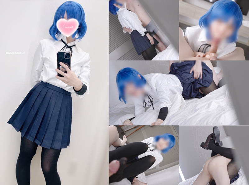 💙🎸制服金欠女性ベーシストが、お金欲しさにパ◯活生ハメえっちをする動画 [2114181]