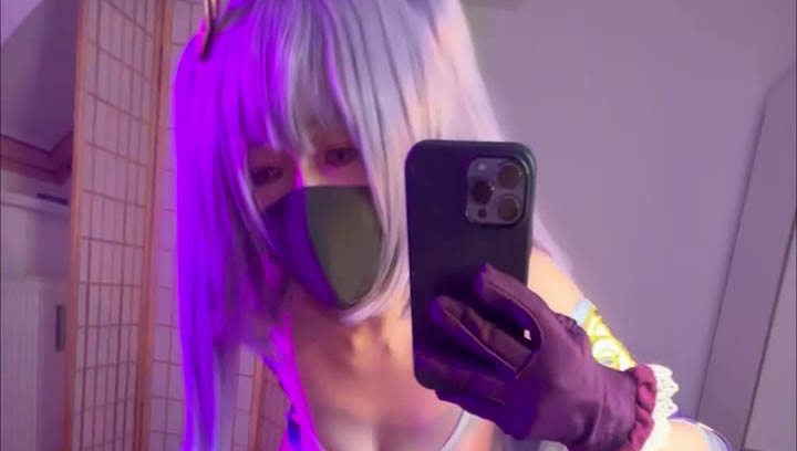 【自拍】柚子貓 原神刻晴穿著絲襪足交做愛