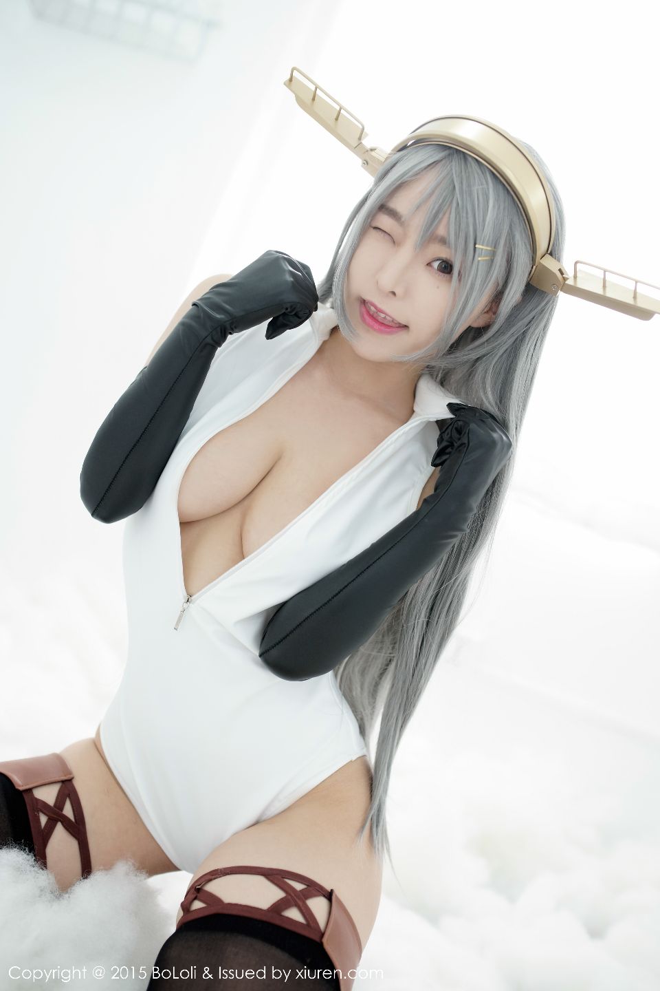 L’amiral – Kantai Collection: Haruna – Cat Keyhole Lingerie Ver. (feat. Tomitake) [71P]