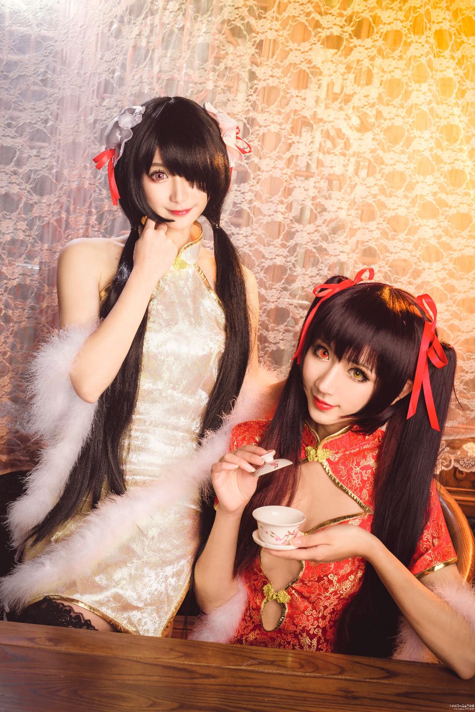 Wei Chi & Qing Qing Zi: The Twin Kurumi Cheongsam Special [14P]